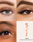 Skintone quadrant Glowify Long-Lasting Eyeshadow Stick product shade Cocoa.