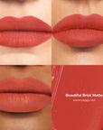 Skintone quadrant LipSense Cream product shade Beautiful Brick.