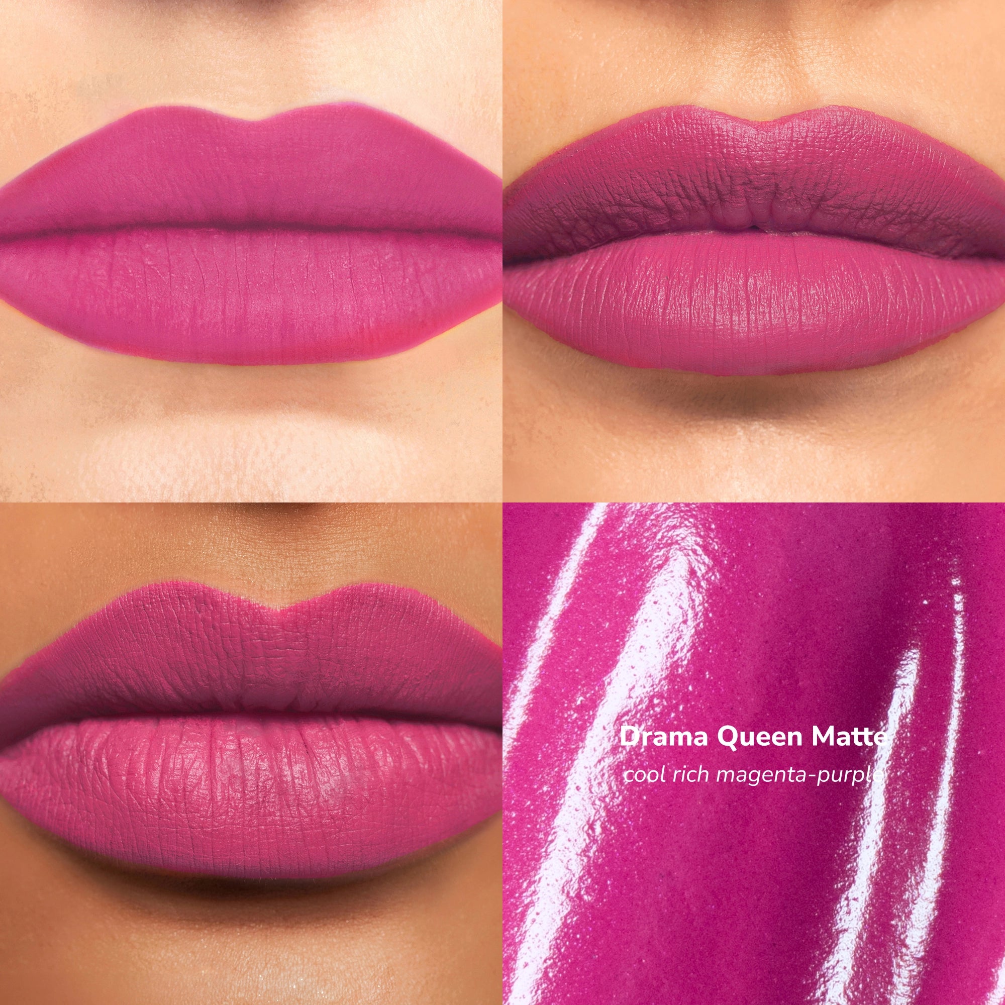 Skintone quadrant LipSense Cream product shade Drama Queen.