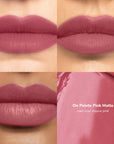 Skintone quadrant LipSense Cream product shade On Pointe Pink.