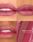 Skintone quadrant LipSense Cream product shade Ruby Berry.