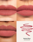 Skintone quadrant LipSense Long-Lasting Lip Liner Pencil product shade Neutral Rose.