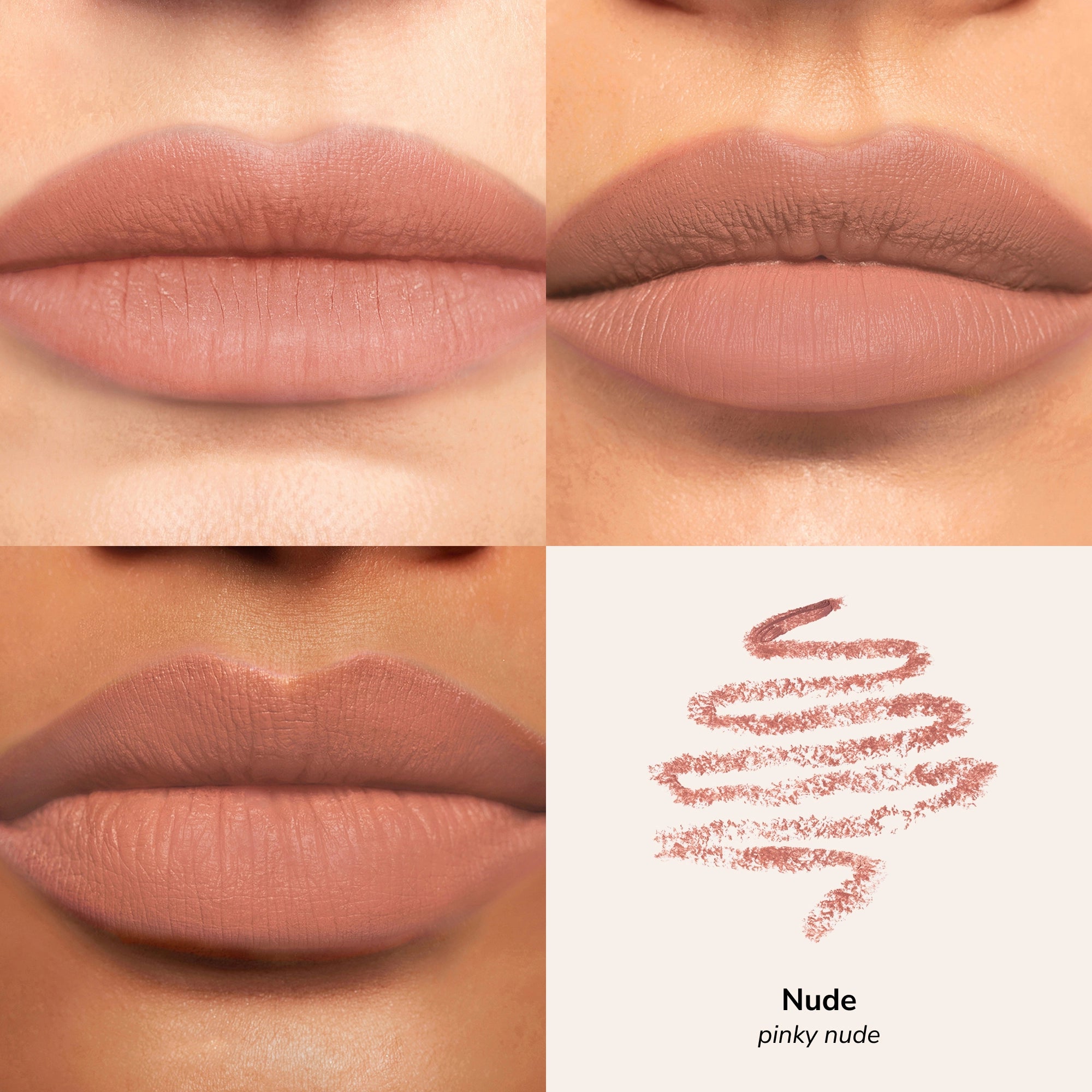 Skintone quadrant LipSense Long-Lasting Lip Liner Pencil product shade Nude.