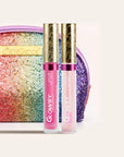 Glowify Mood Ring Duo US two pH Lip Oil Tint tubes in pink shades with ornate gold caps