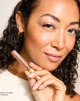 Model wearing Contouring Bronzer Cream product shade Bronze Horizon
