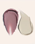 Ethereal ShadowSense Eyeshadow Duo CN swatches in pink lavender and beige taupe on a light backdrop