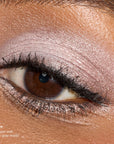 Close-up of an eye with soft dove-gray matte shadow from Ethereal ShadowSense Eyeshadow Duo CN