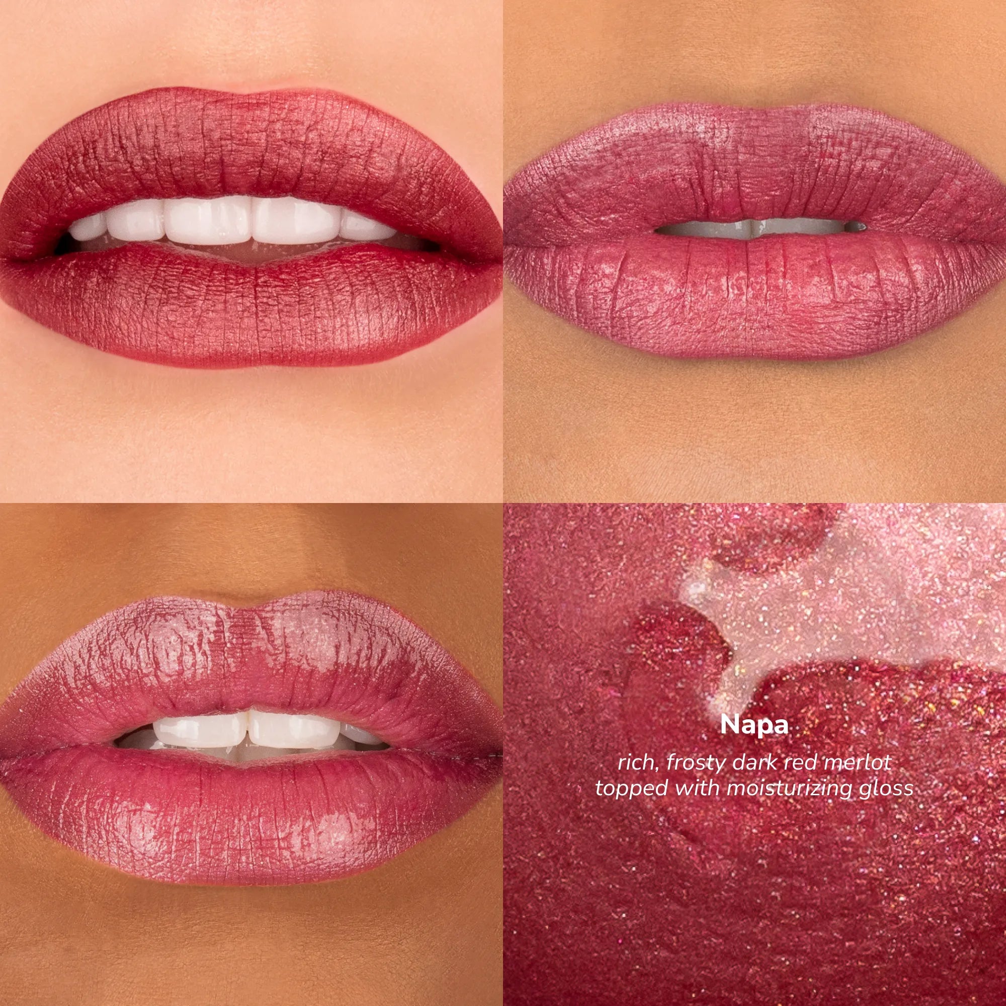 LipSense Long-Lasting Lip Color product, shade Napa skintone quadrant.