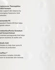 SeneGence Microbiome Correcting Cleanser ingredients list.
