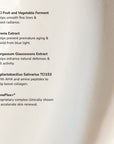 Microbiome Defense Daytime Moisturizer SPF 15 ingredient list.