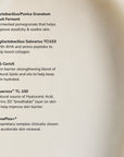 Microbiome Restorative Evening Moisturizer ingredient list.