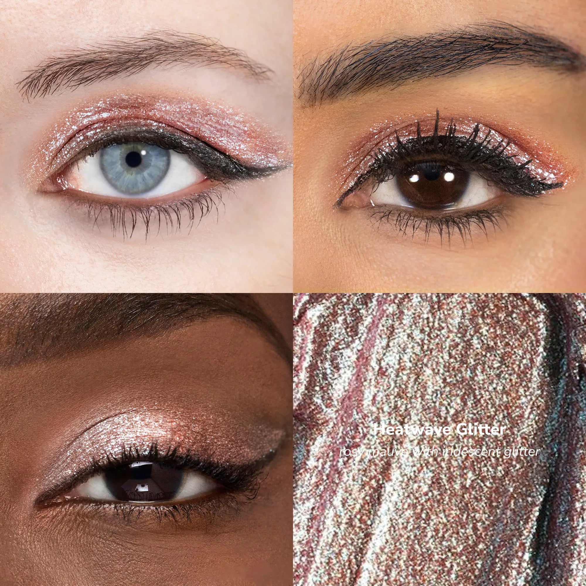 ShadowSense product shade Heatwave Glitter skin tone chart